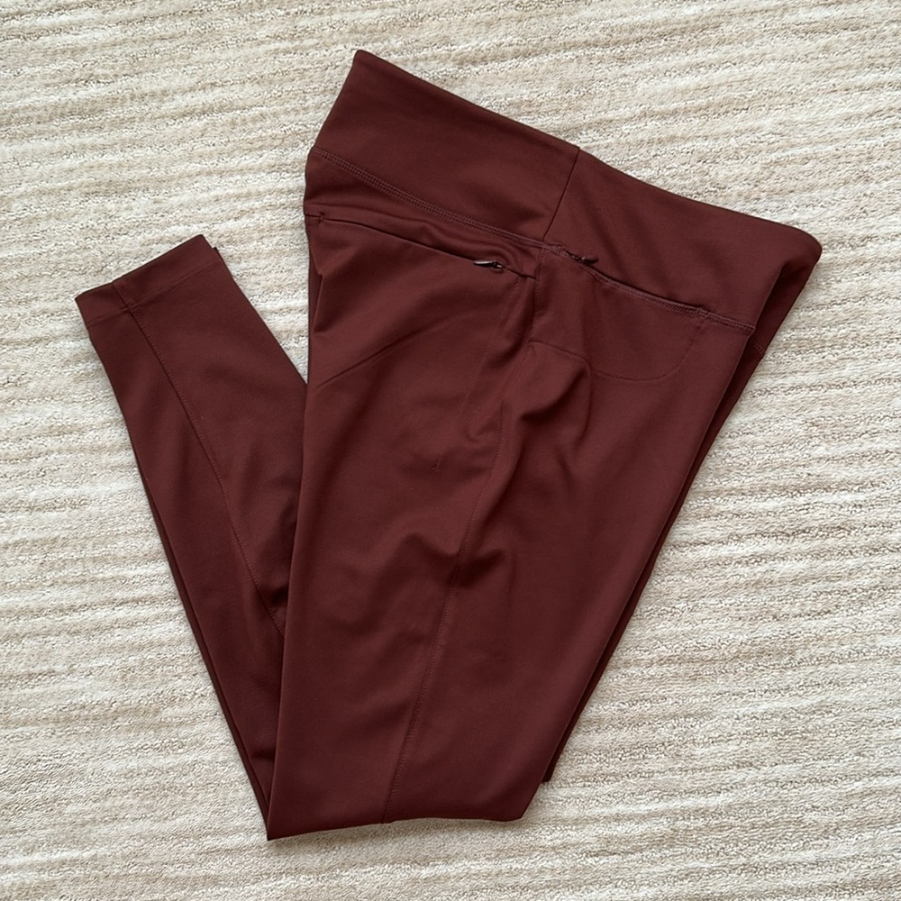 Like New Duluth Trading Women's Ponte Pro Leggings Rust Red Size 8